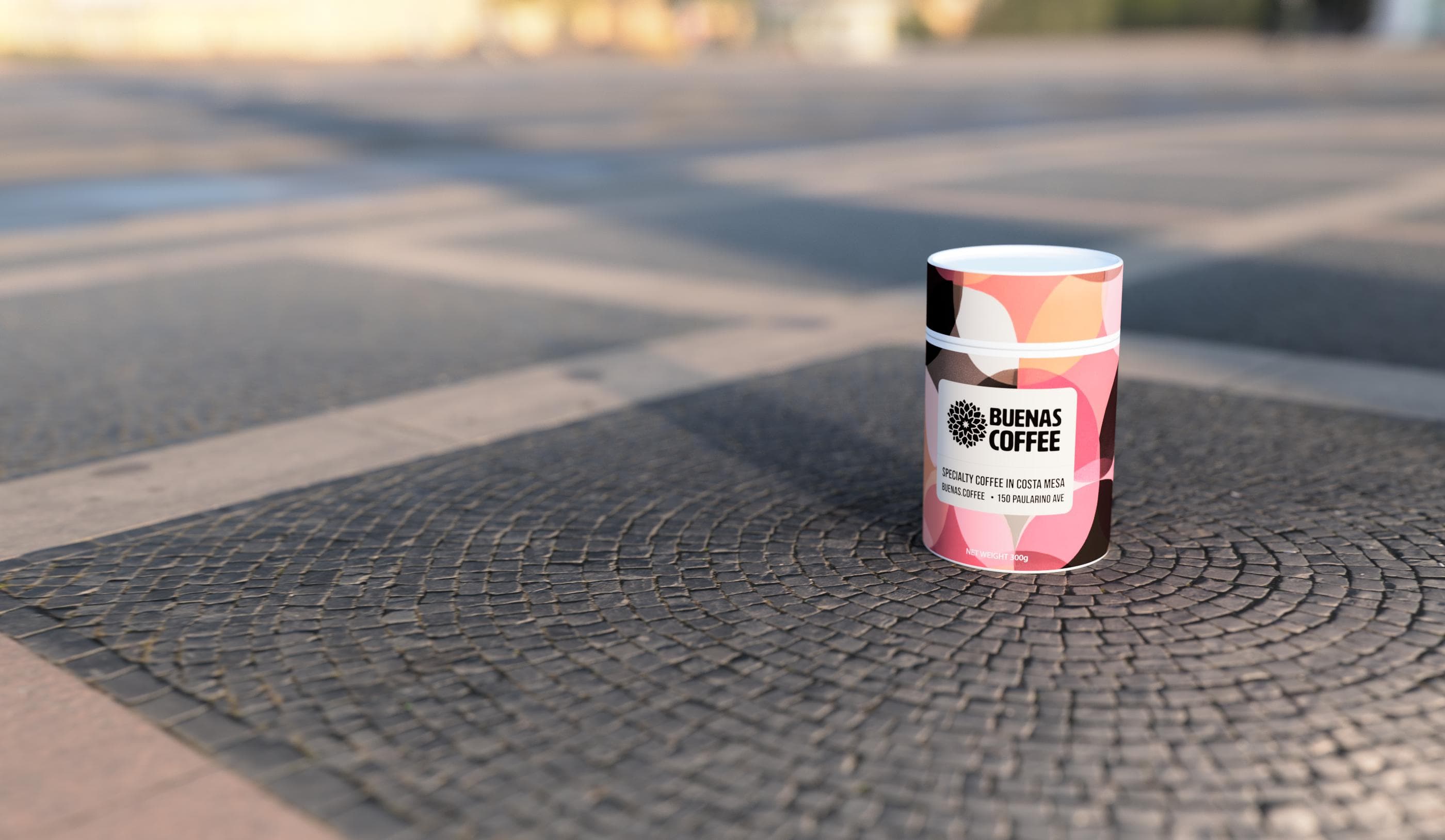 Buenas Coffee roasted coffee canister